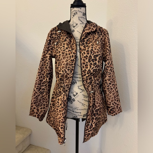 Leopard Print Rain Jacket - Picture 1 of 4